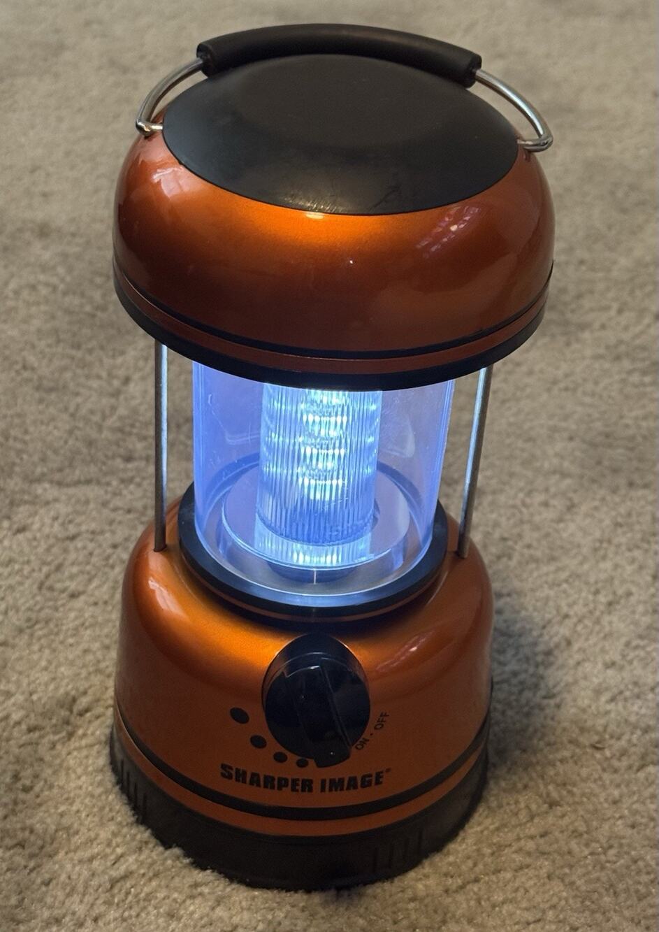 Sharper Image Indoor/Outdoor 20 Led Utility Lantern Dual Powered Cordless